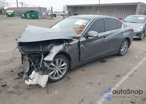2015 Infiniti Q50 Premium from USA, damaged, VIN JN1BV7AP1FM333701